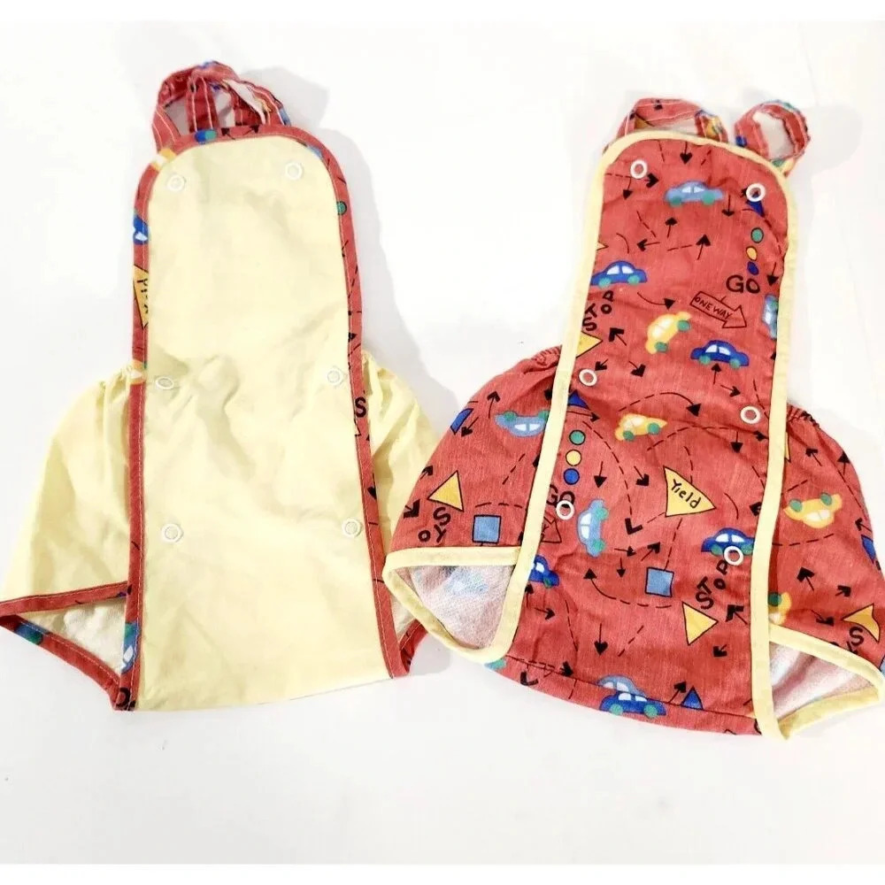Vtg Polar Infantswear Boy Romper Cars Sun Suite 9 Months Made In USA